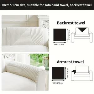 TEMU 스타일의 두꺼운 플러시 소파 커버 1개, 퀼팅 장인 정신, 미끄럼 방지, 사계절용, 세탁기 사용 가능, 반려동물 친화적, 부드러운 플러시 원단으로 제작, 거실, 침실 및 사무실의 홈 데코레이션에 적합