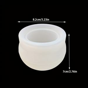 TEMU 레진 실리콘 몰드 정원용 원형 화분 실리콘 몰드 에폭시 수지 몰드 캔들 컵 실리콘 몰드 정원 장식용 수제 몰드