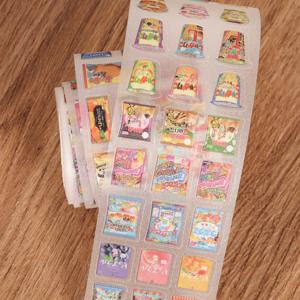 TEMU 1롤 PET 쇼와 스타일 고풍스러운 요리 자체 접착 장식 테이프, 반짝이는 매트 공예, DIY 투명 데칼, 잡지 저널, 스크랩북 용품, 냉장고, 물병, 여행가방용