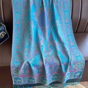 TEMU 여성용 새로운 스타일 페일리 패턴 스카프 1개 - 우아하고 다재다능한 롱 스카프, 부드러운 섬유로 제작되었으며 다양한 플로럴 프린트가 있으며 캐주얼한 외출, 데이트 및 바람막이에 적합합니다.