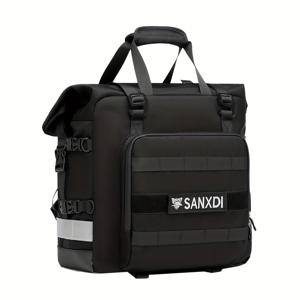 TEMU 사이드백 퀵 릴리스 3D 큐브 테일백 새들백 20L-40L 확장형 판니어백 모터바이크 수납가방 1개