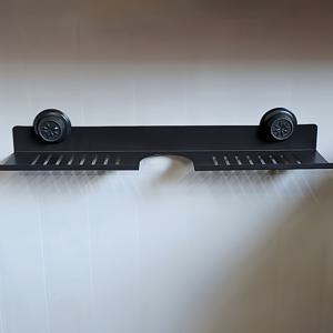 TEMU 럭셔리 모던 메탈 흡착 컵 싱크 정리대 - 기하학적, 드릴 없는 벽걸이형 욕실 & 주방용, 샴푸, 비누 및 필수품 보관에 이상적, 욕실 트레이