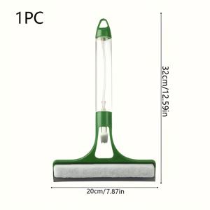 TEMU 스프레이 병이 달린 2-in-1 유리 와이퍼는 거울, 벽, 창문 및 차량, 그리고 보트 청소를 위해 완벽합니다.