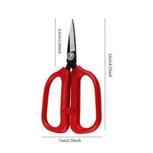 TEMU 산업용 스테인리스강 사각가위, 레드 120mm 수예사선 (곡선형 헤드 & 돌출된 팁) – 정밀한 커팅과 재봉에 이상적. 조립 불필요: 가죽/종이 공예, 뾰족눈바늘(곡선), 십자수술 트리밍을 위한 내구성 있는 철제 소재, 가죽 절단, 종이 공예, 산업용 가위, 인체공학적 디자인, 녹방지 블레이드, 견고한 구조, 전문가 급의 가위