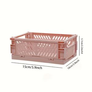 TEMU 모던한 디자인의 쌓을 수 있는 플라스틱 수납 상자, 오픈형 상단, 데스크탑 정리, 문구류, 제품, 가정 및 주방 용품 보관에 적합, 내구성이 뛰어난 소재로 제작, 선반 바구니