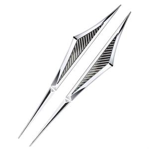 TEMU 다양한 자동차 측면 변환 스티커에 이상적인 스테인리스 스틸 2개 조각. 자동차 펜더용 접착식 뒷면이 특징입니다. 이 데칼은 독특하게 디자인되어 모든 유형의 자동차 테마 파티 장식에 완벽합니다.