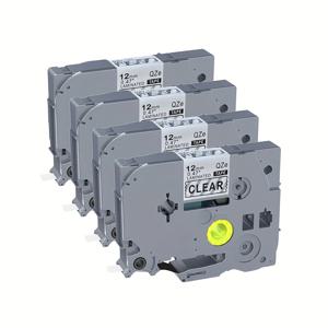 TEMU 브라더 P-Touch 호환 멀티컬러 리필 라벨 테이프 4팩, 12mm 0.47인치 TZe 231 131 431 531 631 731 831 335, PT-H110 PT-D210 D400 1290 라벨 메이커 호환