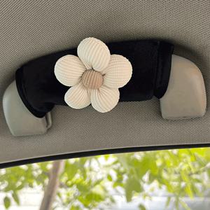 TEMU 귀여운 자동차 루프 핸들 커버 1팩 - 소프트 실리콘 미끄럼 방지 보호대, SUV 세단용