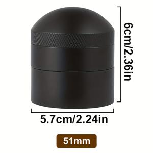 TEMU 전문 바리스타를 위해 설계된 저는, 커피 분말 분배를 위한 받침대와 깊이 조절 기능이 있습니다. 51MM, 53MM, 58MM 사이즈로 제공되며, 이 스테인리스 스틸은 커피 분말을 균일하게 분배하는 데 적합합니다.