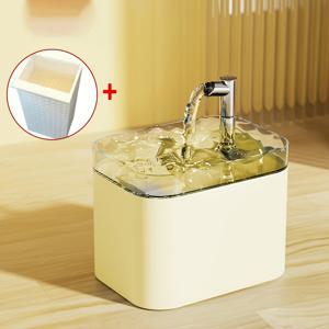 TEMU 1.5L 자동 순환 고양이 물분수, 고양이와 강아지를 위한 흐르는 물분수, 펫 워터볼