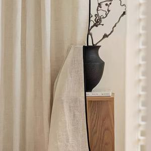 TEMU 프랑스 빈티지 시어 커튼 1개입, 거실 및 베이 윈도우에 럭셔리함을 더하는 일본 스타일의 새로운 트렌드. 거실 및 침실의 홈 데코레이션에 적합하며, 사계절 내내 사용 가능