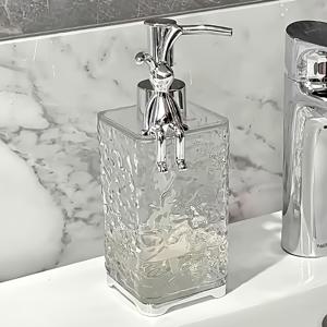 TEMU 1개 리필 가능한 거품 비누 디스펜서 | 샤워젤, 핸드워시 & 페이스 클렌저용 플라스틱 프레스 펌프 병 | 우아한 욕실 장식