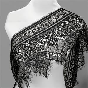 TEMU 3미터 우아한 샹티리 속눈썹 레이스 리본 | 부드러운 프렌치 속눈썹 레이스 트림, 자수 레이스 원단 (바느질, 란제리, 브라이덜 가운, 홈 데코 공예용), 안, 나일론 소재