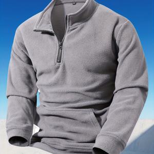 TEMU 최신 후드티는 넉넉한 포켓이 특징입니다! 폴라 플리스 소재, 높은 칼라, 반지퍼 디자인으로 포근하고 기능적입니다.