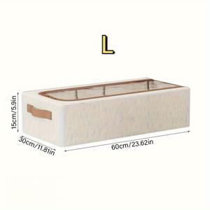 TEMU 두꺼운 스틸 프레임 커버 포함, 대용량 접이식 신발 보관함 침대 밑용, 침실, 거실, 다락방에 적합. 옷, 신발, 두꺼운 내마모성 소재, 부활절, 발렌타인데이 드레스, 신발 장식용 보관함, 트렁크