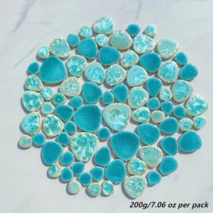 TEMU 200G/7.06 Oz 혼합 조각 (다양한 크기 및 모양), 녹아내리는 유리 제품, 수제 휴대폰 케이스, 사진 프레임, 홈 크리에이티브 제품, 야외 정원, 벽화 장식, 다양한 주얼리 제작, 수제 재료