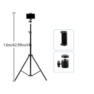 TEMU 82.6인치/63인치 다기능 휴대폰 셀카봉 삼각대 휴대용 사진 및 비디오 촬영 장비 접이식 데스크탑 바닥 스탠드 앵커 스마트폰 링 라이트 라이브 방송 조명 스탠드에 적합