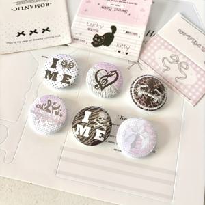 TEMU 25mm 폴카 도트 멜로디 노트 시리즈 풀 세트 브로치 배지 고급 감성 장식