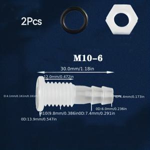 TEMU Zhibao 타워 수족관용 직접 연결 패널 커넥터 - 와셔 및 너트 포함 호스 어댑터, 수족관/탱크 관통용으로 적합, 배터리 없음