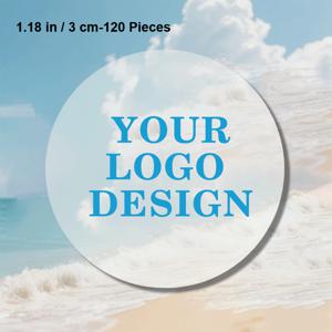 TEMU 60/120/500 개인 맞춤형 투명 원형 스티커, 맞춤형 투명 PET 스티커 - 모든 디자인, 이미지, 로고, 재질 라벨, 자체 접착 라벨, 생일 파티 초대장, 비즈니스 라벨, 사진 장식 - 홈 및 오피스 이벤트 용품 - 풀컬러 투명 옵션 - 창의적인 라벨, 내구성 있는 재질, 홈 정리 스티커