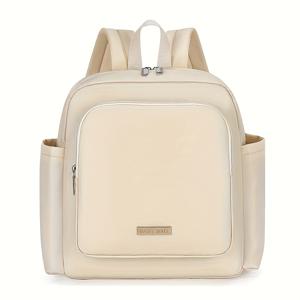 TEMU 대용량 여행용 기저귀 백팩 - 부드러운 지퍼 클로저, 기저귀 캐리어, 신생아 부모에게 필수, 샤워 선물로 이상적