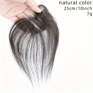 TEMU 볼륨과 흰머리 커버용 진짜 인간 머리카락으로 만든 여성용 핸드메이드 헤어 익스텐션