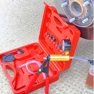 TEMU 휴대용 배기 키트 | 자동차 유체 유지 보수 교체 도구용 배기 진공 펌프 키트, 소형 에어 펌프 수동 흡입 건