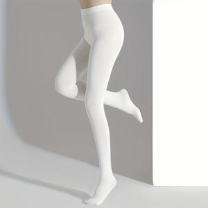 TEMU 여성용 따뜻한 벨벳 타이츠, 화이트 색상, 단색, 겨울철에 편안함, 부드럽고 편안함, 손세탁 가능, 캐주얼 및 포멀한 의상 모두에 적합, 추운 날씨에 이상적, 클래식 디자인, 편안한 원단, 오피스룩