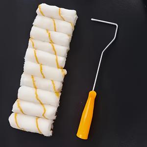 TEMU 완벽한 롱 핸들 롤러 브러쉬 세트 - 1세트 11피스, 핸들 1개와 롤러 10개 포함 - 벽, 천장, 작은 공간에 적합, 좁은 공간에 이상적, 휴대용, 가정 및 전문가용으로 완벽