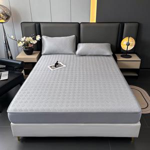 TEMU [국내배송] 룸시드 매트리스 커버 수면 침대커버 쿨매트 밴드형 매트리스 보호 커버 베갯잇 베개커버 구매가능 먼지 방지 및 얼룩 방지 편안한 침구 침실 호텔 매트리스 커버 모든 계절에 사용 가능 시원하고 통기성이 좋은 패드