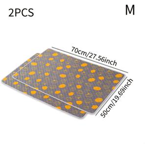 TEMU 2개입 재사용 가능한 강아지 소변패드 | 누수 방지, 빠른 건조, 세탁기 사용 가능, 실내외 사용 가능, 세척 용이, 소형~중형 강아지, 고양이 및 기타 반려동물용