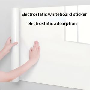 TEMU 1롤 스태틱 클링 화이트보드 벽판, 그림 그리기용, 자가 접착 비닐 보드, 탈착식 임시 홈 오피스 장식, 설치 시 접착제 불필요