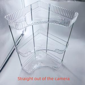 TEMU 욕실 선반 1개 - 2/3단 코너 카운터탑 정리대 – 화장품, 향수, 제품용 보관 선반, 욕실, 화장대, 주방용 공간 절약 트레이 - PET