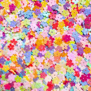 TEMU 4200개 소형 꽃 컨페티 - DIY 네일아트, 봄 파티 장식, 웨딩 & 샤워 용품에 적합 - 생동감 넘치는 PVC 레진 글리터와 작은 꽃 모양, 이스터, 젠더 리빌, 의류 액세서리 & 공예용