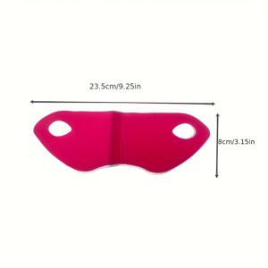 TEMU 2개입 페이스 리프트 테이프, 이중턱 훈련 밴드, 얼굴 턱 리프트 테이프, 알로에 베라산 콜라겐 마스크 포함 조형 콜라겐 마스크