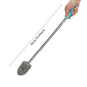 TEMU 긴 손잡이 변기솔, 욕실용 袖장 청소기. 다용도 변기 & 물탱크 클리너. 변기, 물탱크, 닿기 어려운 곳 문지르기용, 고집스러운 얼룩을 효율적으로 제거. 쉬운 사용을 위한 미끄럼 방지 그립.