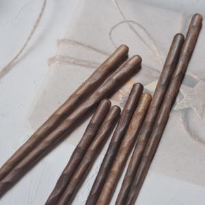 TEMU 4개 세트 인체공학적 나무 스시 젓가락, 뾰족한 팁, 식기세척기 사용 가능, 내구성 및 스타일리시, 가정, 레스토랑, 선물, 식기, 공예품에 적합