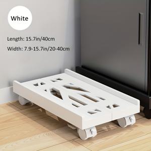 TEMU PC 케이스, 사무실 컴퓨터 타워, 프린터 트레이, 이동식 트레이, 접이식 CPU 트레이를 위한 범용 스탠드. 컴퓨터, 프린터, 공기청정기 및 소형 가전제품에 적합