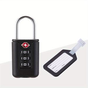 TEMU 1개 TSA 승인 수하물 잠금장치, 방수 방범 보안 자물쇠, , 배낭 및 수납장용, 무광 마감, 쉬운 설치, 3자리 조합 코드, 조립 불필요, 플라스틱 재질, 비전기식, 수하물 안전 잠금장치|생동감 넘치는 수하물 잠금장치|내구성 있는 플라스틱 잠금장치