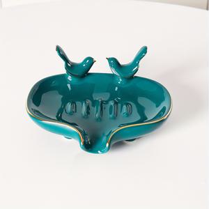 TEMU 1개 우아한 세라믹 비누 받침대 - 모던 욕실 싱크대 정리함, 둥근 모서리, 공간 절약형 디자인, 조리대용, 식기세척기 사용 가능