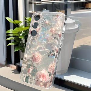 TEMU 휴대폰 케이스 - 삼성 갤럭시 A02 A03S A04 A05S A06 A13 A14 A15 A16 5G A21S A22 A23 A24 A25 A32 A34 A35 A50 A52 A53 A54 A55 A73 S21 울트라 S22 플러스 S23+ S24 FE S25에 적합한 패션 패턴 휴대폰 케이스, 투명한 만화 디자인, 낙하 방지 풀커버 TPU M