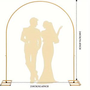 TEMU 결혼식, 브라이덜 샤워, 크리스마스, 생일 파티용 94인치 메탈 아치 스탠드 1세트, 전원 공급 장치 없는 소박한 풍선 아치, 가정 주방 파티 용품 세트