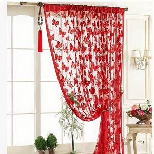 TEMU 일본 스타일 모던 로맨틱 나비 시어 커튼, 반투명하고 흐릿한 분위기, 고품질 부드러운 드레이프, 탑 로드 포켓, 안감 없음, 세척 용이, 거실, 침실, 서재, 발코니, 베이 윈도우, 방충망에 적합