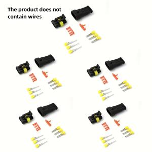 TEMU 10개/5쌍 3핀 커넥터 | 퀵 커넥트 터미널, 수-암 방식, 20AWG 와이어, 자동차, 트럭, 보트 및 기타 전선 연결에 적합, 배터리 없음