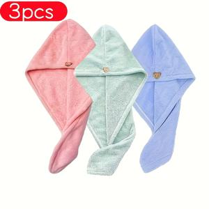 TEMU 3개입 고탄력 퀵 드라이 타월, 남녀 공용, 헬스장, 여행, 헤어 살롱에 적합 - 퇴색 방지 기술 적용, 타월 팩