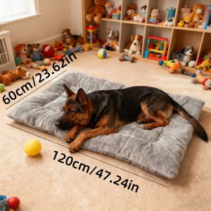 TEMU 강아지 선물. 모든 강아리가 사랑하는 애완 동물 침대. 애완 동물 둥지. 강아지 침대. 강아지 집. 강아지 케이지 매트. 강아지 케이지 쿠션. 강아지 매트. 두꺼운 벨벳 원단으로 제작. 대형 사이즈 120Cm*60Cm에 특전. 코기, 시바 인루우와 같은 중간 크기의 강아지에게 적합