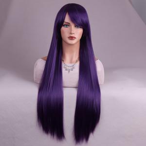 TEMU 코스 가발 컬러 롱 헤어 코스프레 가발 유럽 및 미국 애니메이션 가발 할로윈 가발