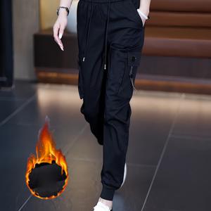 TEMU 플리스 안감 카고 조거 팬츠