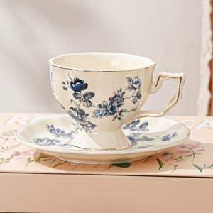 TEMU 1세트 단일 컵과 받침 / 1개의 선물 상자에 담긴 컵 2개와 받침 2개, 가정, 주방, 다이닝룸, 거실용 세라믹 커피컵과 받침 세트, 선물용, 음료컵, 찻잔, 차가운 음료컵, 보온보냉 머그, 물병, 커피컵과 받침 세트. 차, 커피, 우유, 과일주스, 결혼식, 연회, 선물, 증정, 생일에 적합