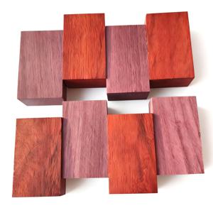 TEMU 목공용 파다우크 & 퍼플하트 나무 블록 세트, 크기 5X3X2 Cm, 인레이, 모델 제작, 레이저 커팅에 적합 - 초보자와 전문가 모두에게 적합한 독특한 나무 조각